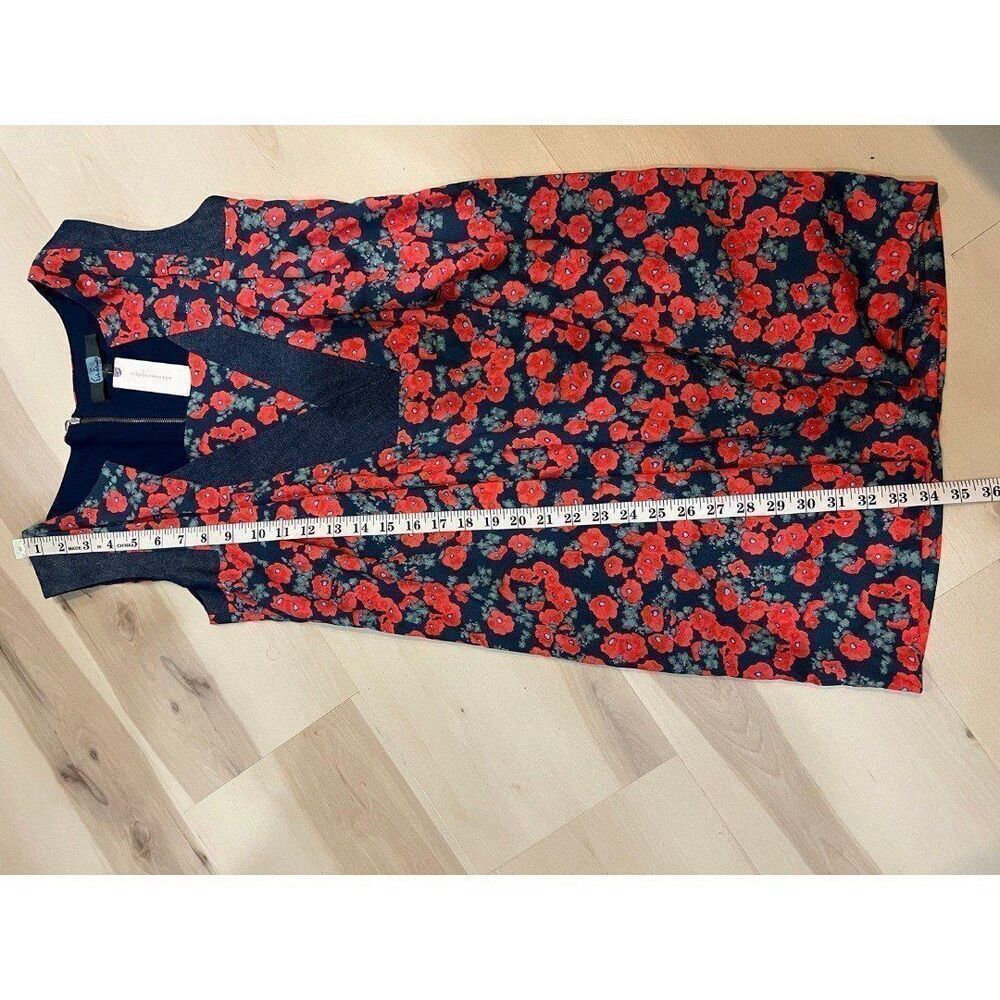Anthropologie NWT Small Vintage Red Floral Poppy Dress Chic Coquette Dainty - Picture 8 of 8